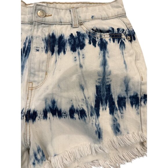 True Craft Jean Shorts Distressed Raw Hem Size 11 Juniors Pre-Owned EUC - Picture 3 of 8